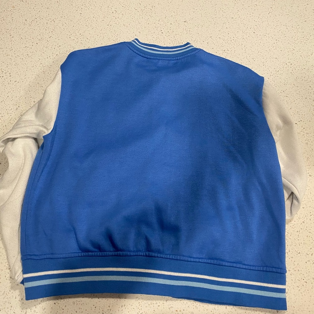 Bluenotes Blue and White Fleece Varsity Jacket Small New York State - Picture 7 of 9